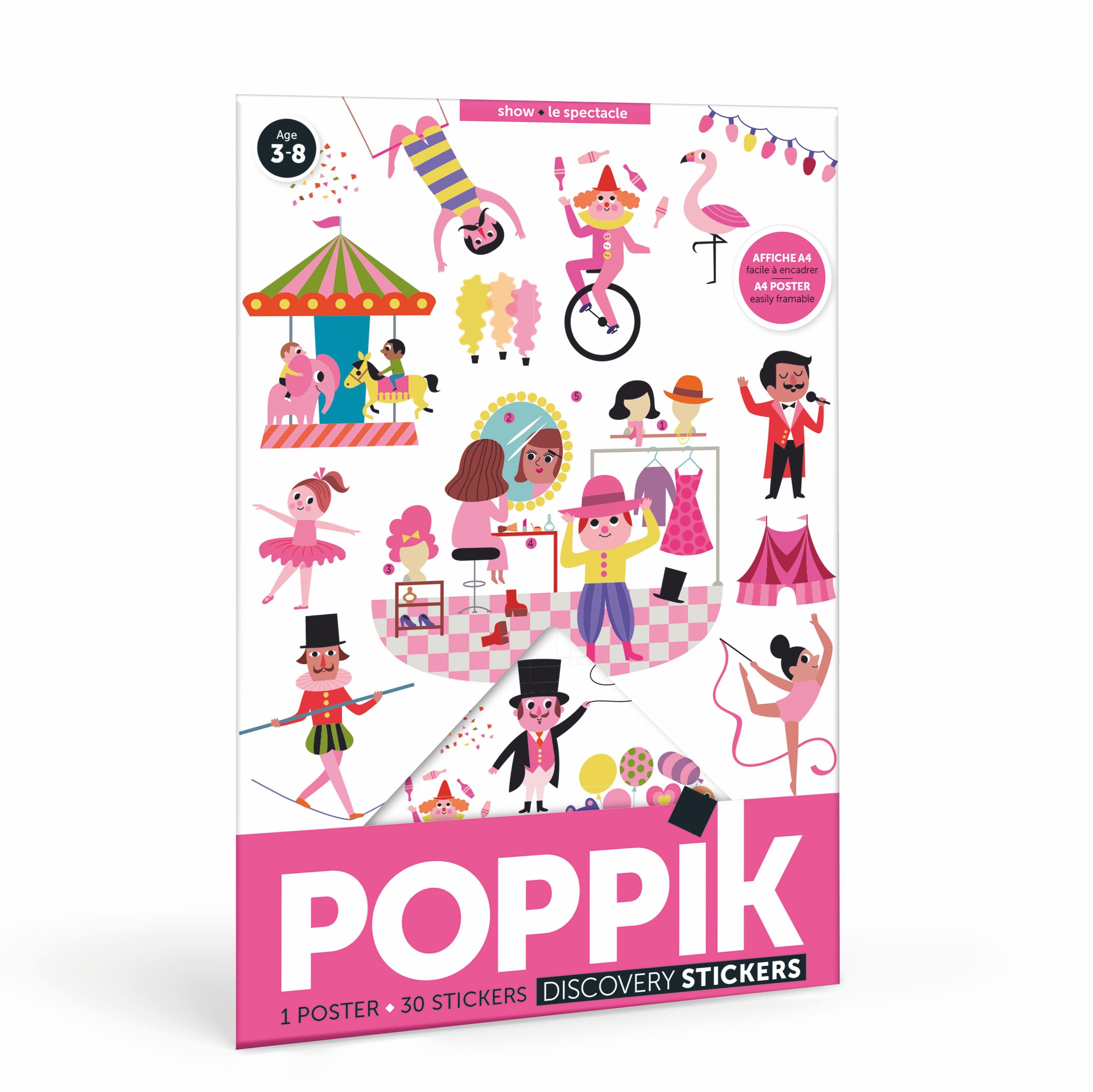 Poppik Mini Sticker Poster // Show