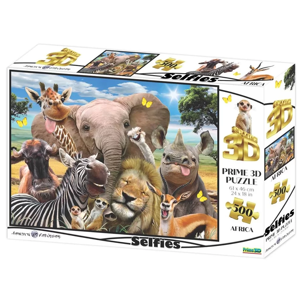 Prime 3D Selfie Yetişkin Puzzle 500 Parça // Afrika 