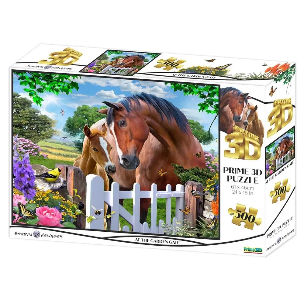 Prime 3D Yetişkin Puzzle 500 Parça //  At The Garden Gate