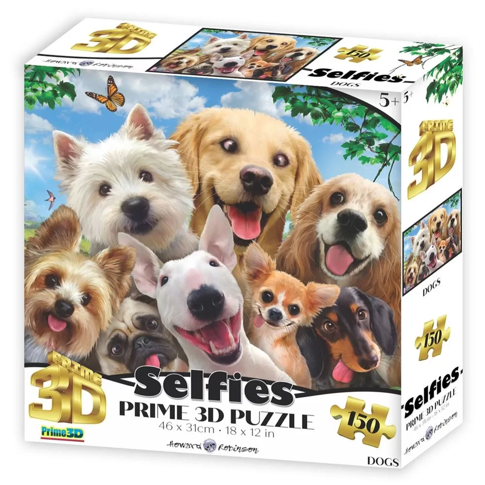 Prime 3D Selfie Puzzle // K&ouml;pek (150 Par&ccedil;a)