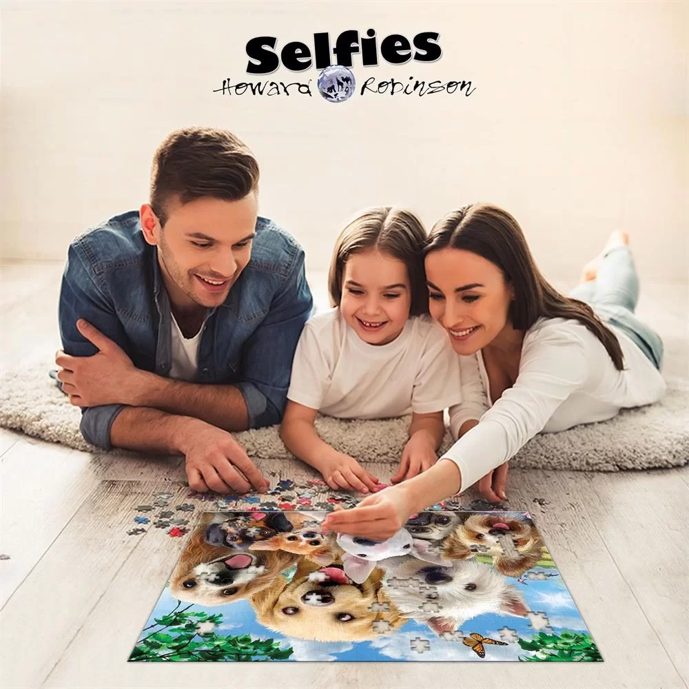 Prime 3D Selfie Yetişkin Puzzle 500 Parça // Köpek 