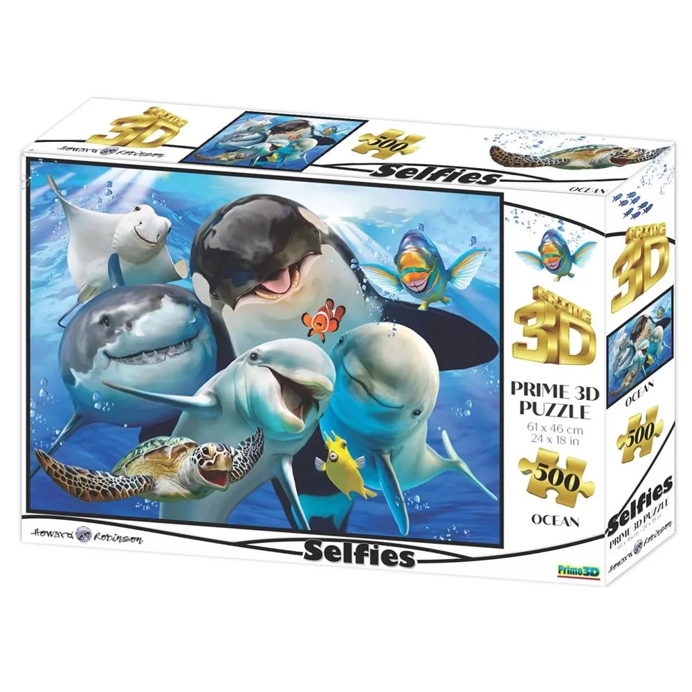 Prime 3D Selfie Yetişkin Puzzle 500 Parça // Okyanus 