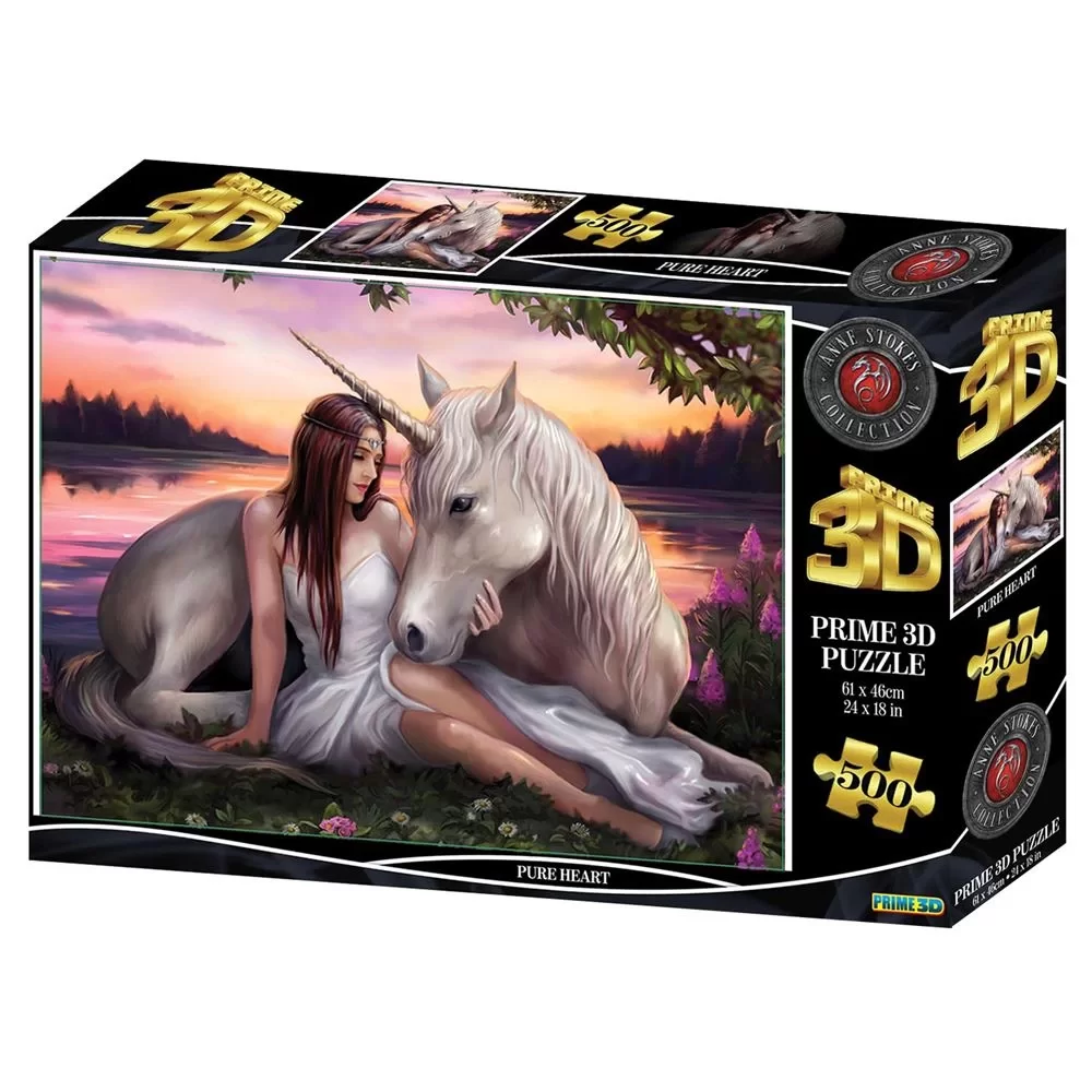 Prime 3D Yetişkin Puzzle 500 Parça // Pure Heart