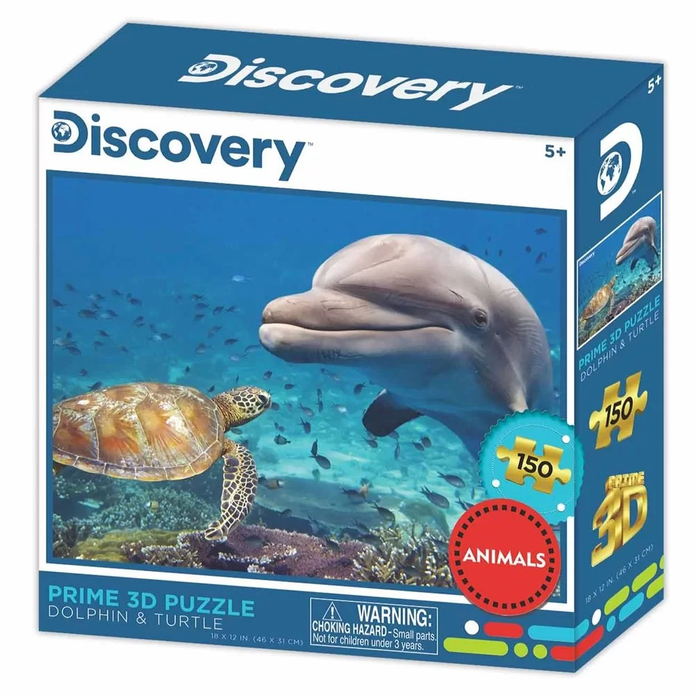 Prime 3D Puzzle 150 Par&ccedil;a // Yunus - Kamplumbağa