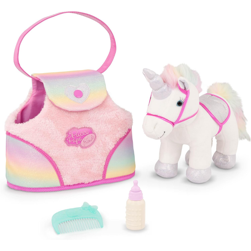 Pucci Pups &Ccedil;antalı Peluş Unicorn