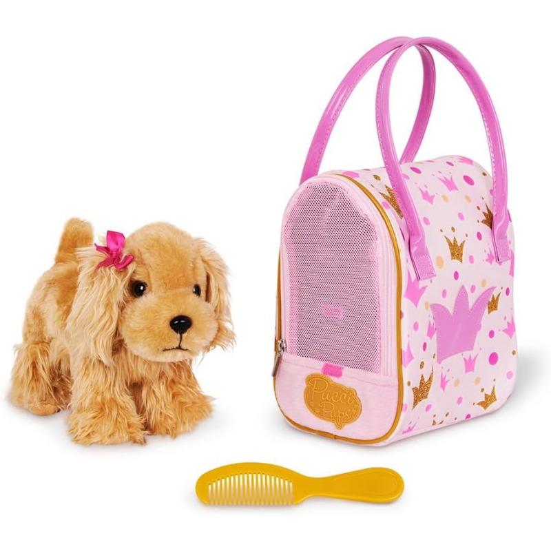 Pucci Pups &Ccedil;antalı Peluş K&ouml;pek &Ccedil;antası // Cocker Spaniel - Kahverengi