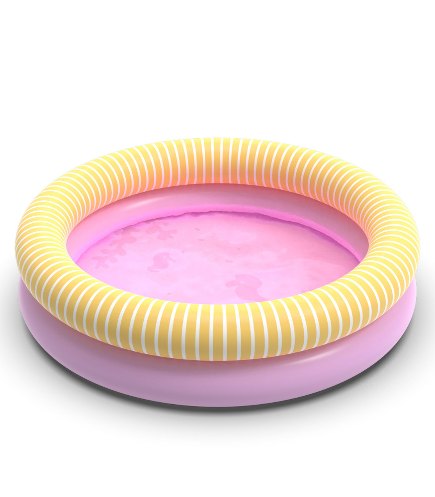 Quut Dippy Şişme Çocuk Yüzme Havuzu (Small) // Banana Pink
