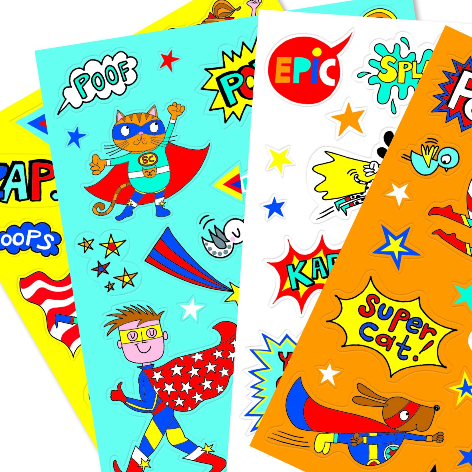 Rachel Ellen Sticker Seti // Super Hero