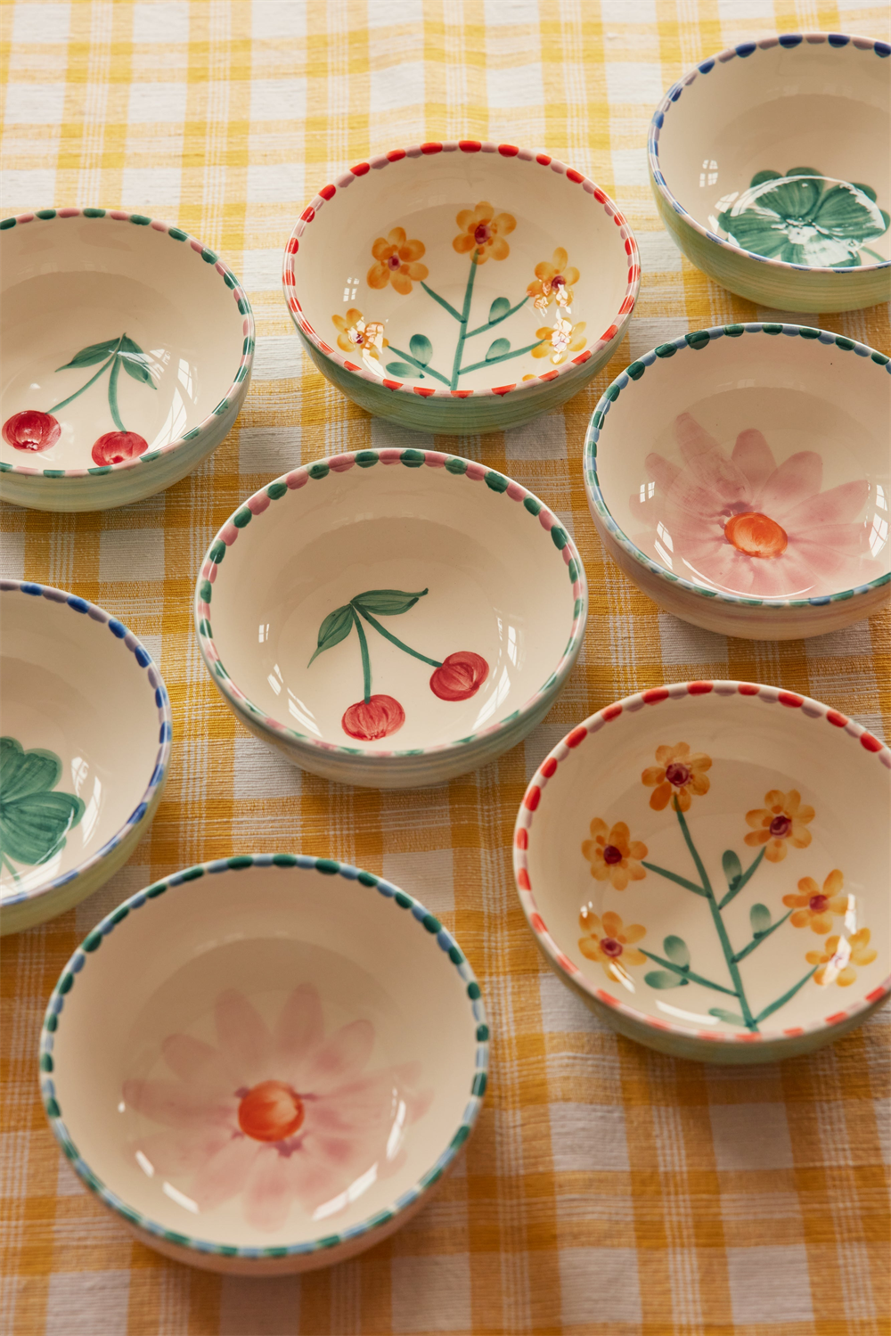 Rice El Yapımı Seramik Kase // Cherry