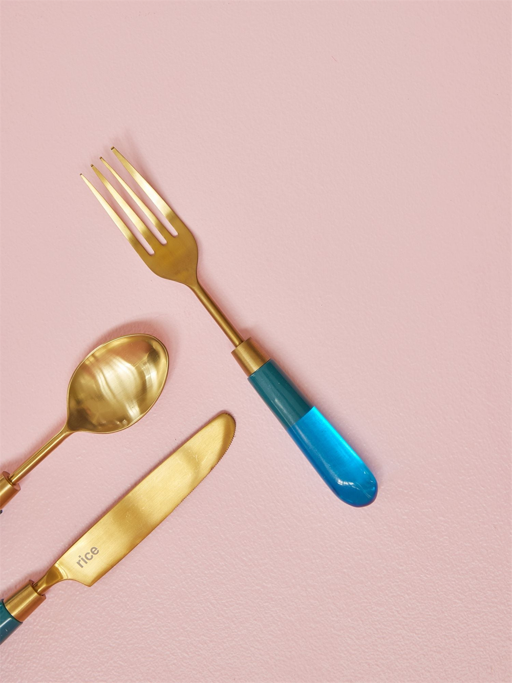 Rice Paslanmaz Çelik Çatal // Blue (1 Adet)