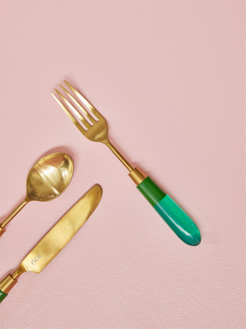 Rice Paslanmaz Çelik Çatal // Green (1 Adet)