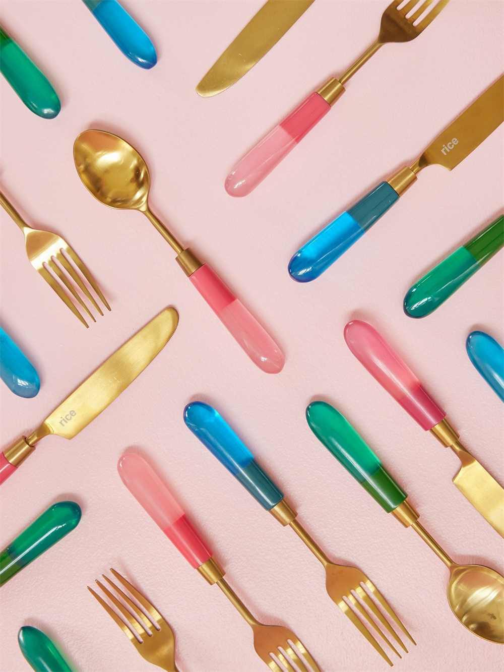 Rice Paslanmaz Çelik Bıçak // Blue (1 Adet)