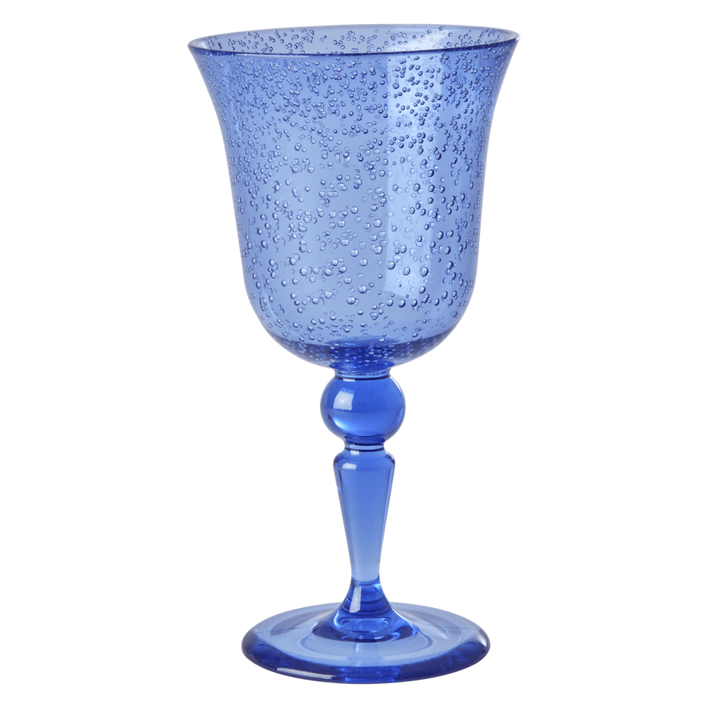 Rice Acrylic Kadeh Bardak // Bubble Design - Blue