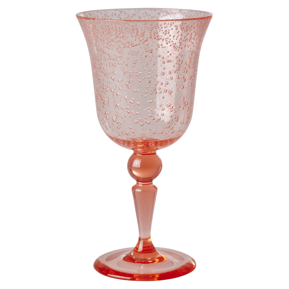 Rice Acrylic Kadeh Bardak // Bubble Design - Peach