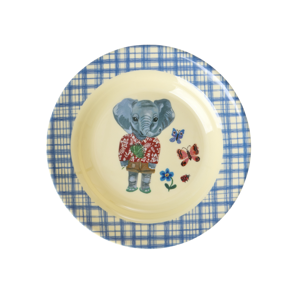 Rice Kids Çocuk Çukur Yemek Tabağı // Nathalie Lété - Blue