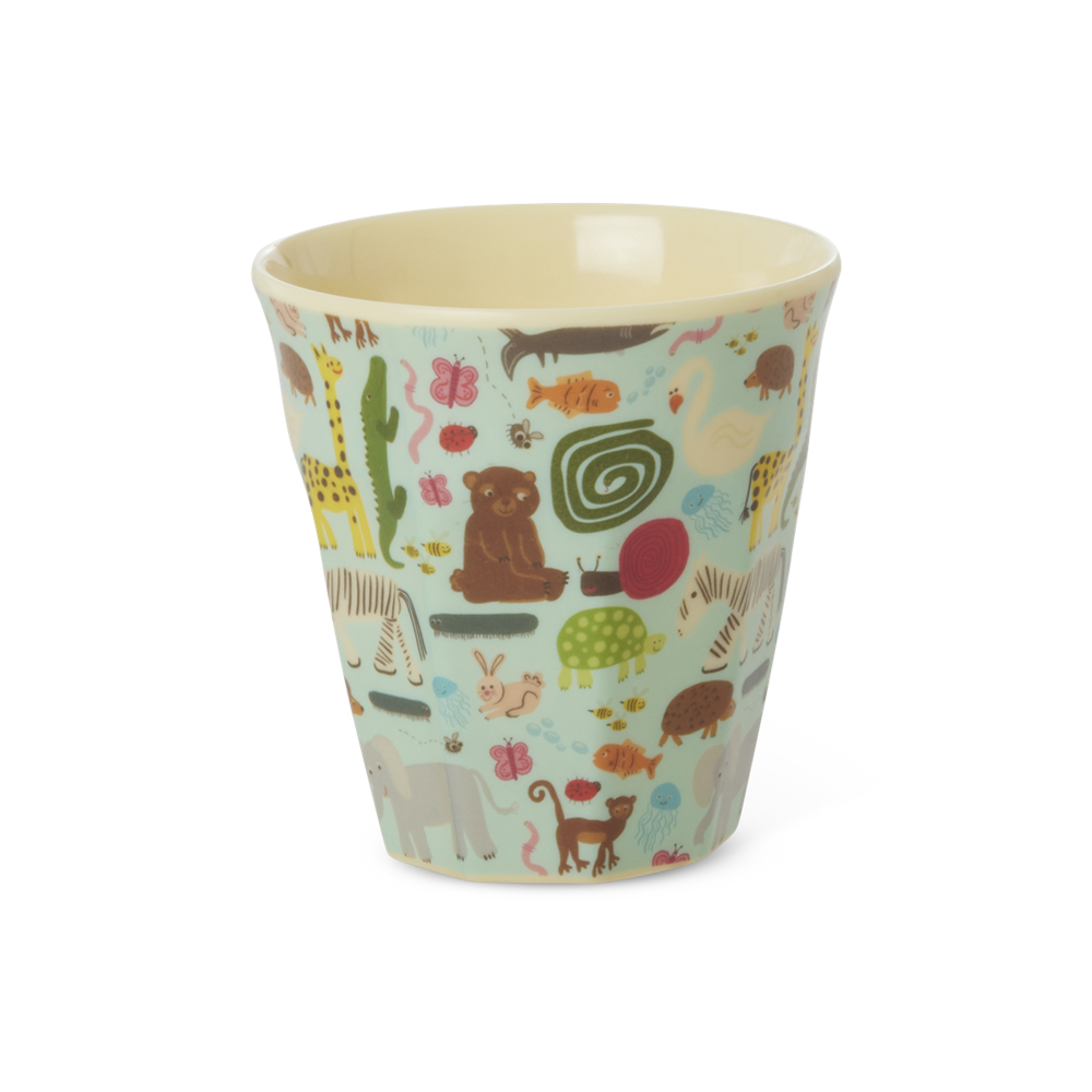 Rice Kids Melamin Çocuk Bardak (S) // Wildlife - Green