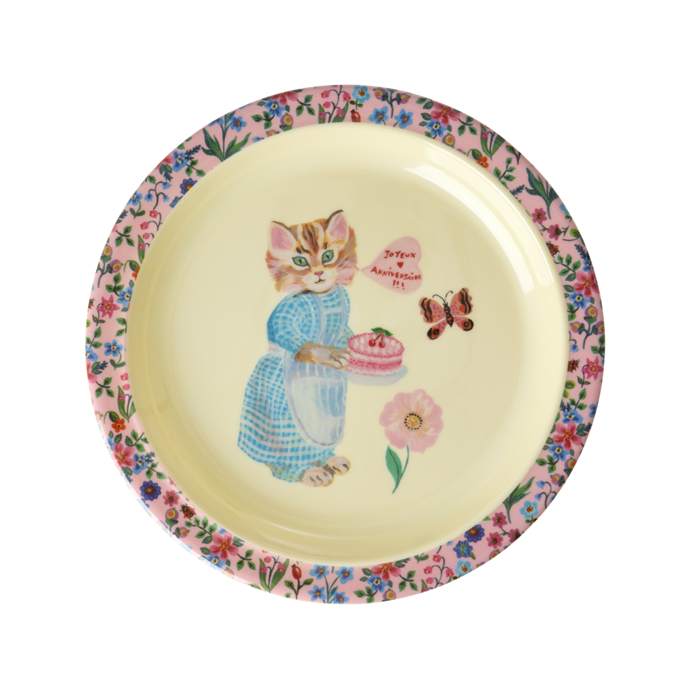 Rice Melamin Çocuk Tabağı // Nathalie Lété - Pink