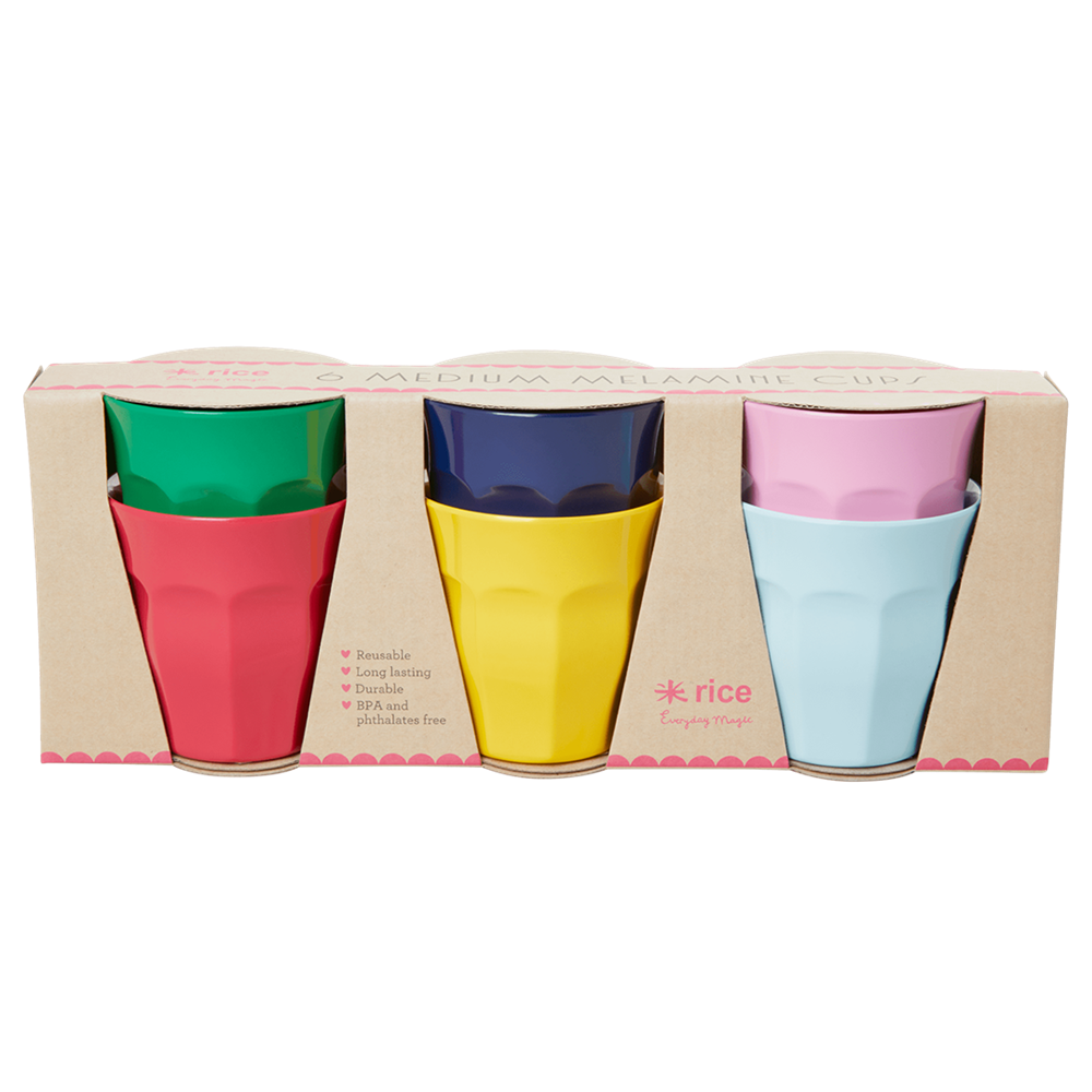 Rice Melamine Bardak Seti (S) // Favorite Colors