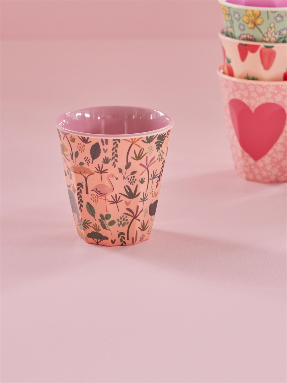 Rice Melamin Bardak (M) // Jungle - Coral