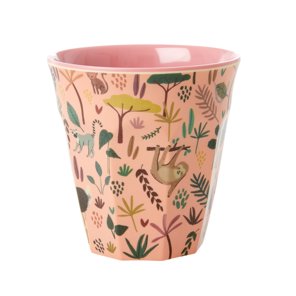 Rice Melamin Bardak (M) // Jungle - Coral