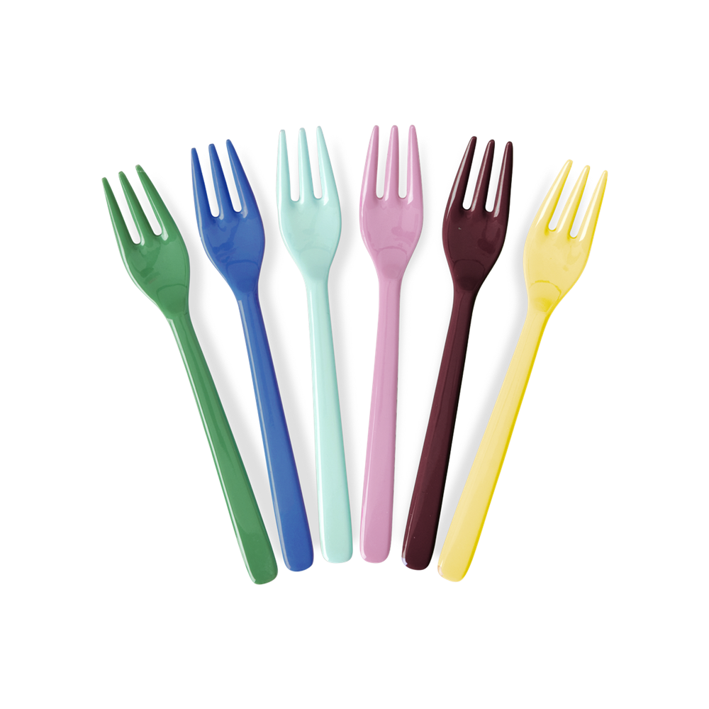 Rice Melamin Tatlı Çatal Set (6 Adet)