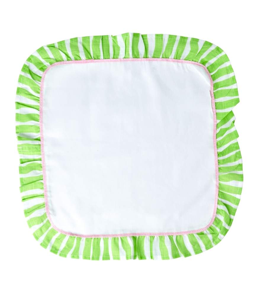 Rice Masa Örtüsü Çizgili Kenar (100*100 cm) // Green