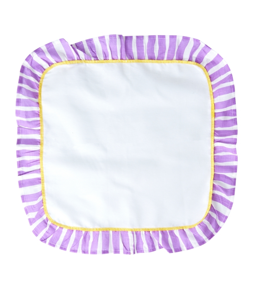 Rice Masa &Ouml;rt&uuml;s&uuml; &Ccedil;izgili Kenar (100*100 cm) // Lavander