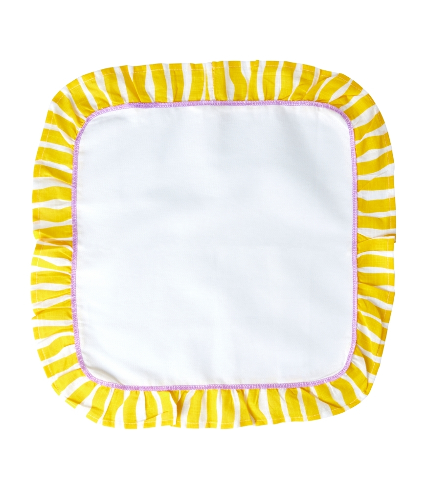 Rice Masa Örtüsü Çizgili Kenar (100*100 cm) // Yellow