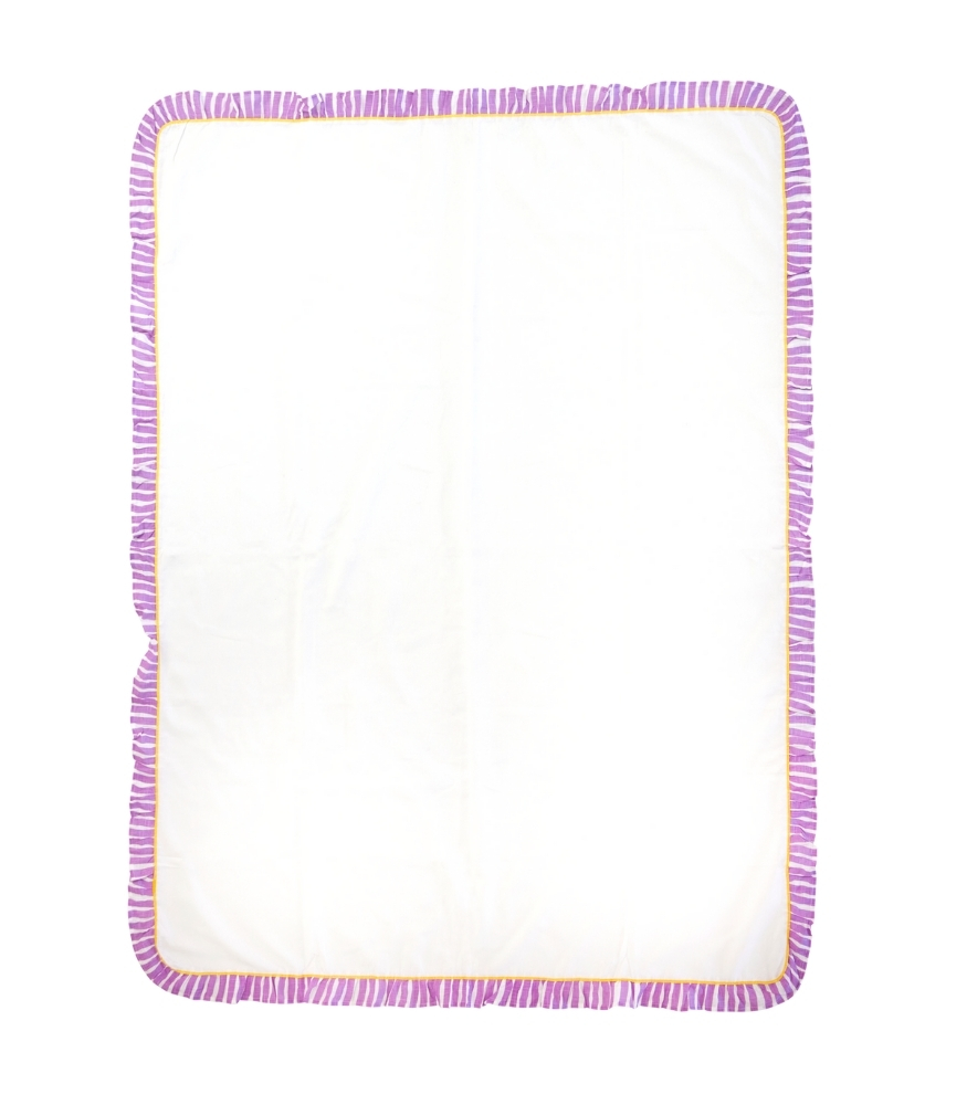 Rice Masa Örtüsü Çizgili Kenar (135*180 cm) // Lavander