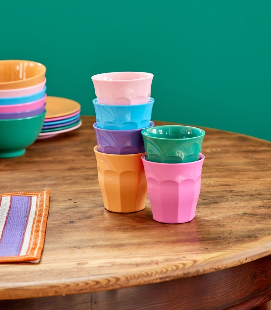 Rice Melamine Bardak Seti (M) // 6 Colors