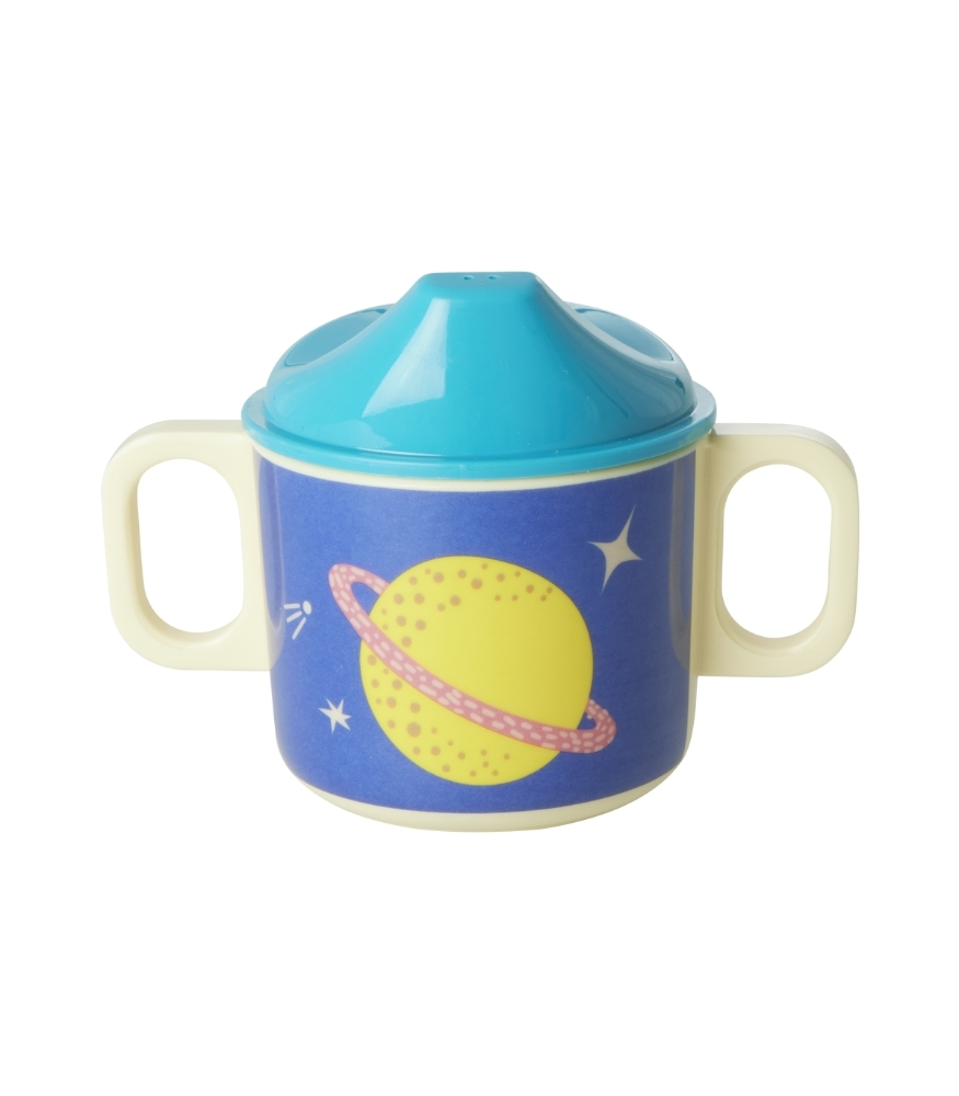 Rice Melamin Kulplu Kapaklı &Ccedil;ocuk Bardak // Galaxy