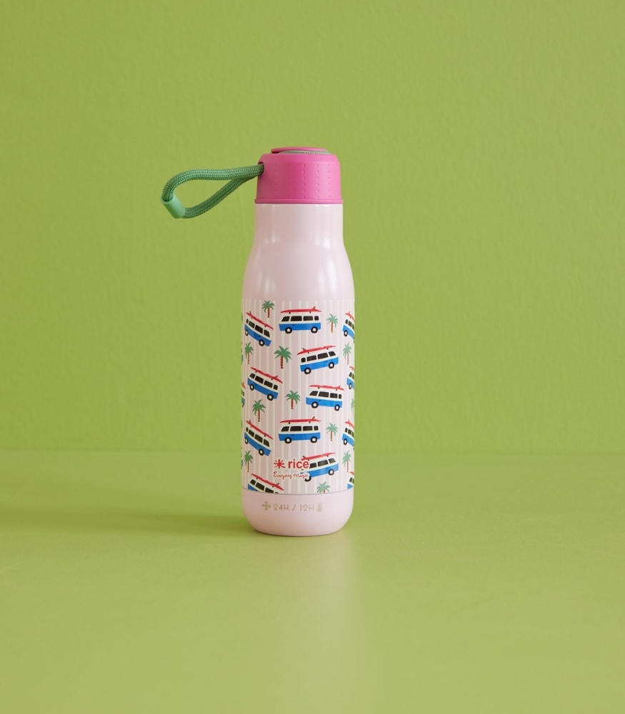 Rice Paslanmaz Çelik Termos (500 ml) // Pink Cars