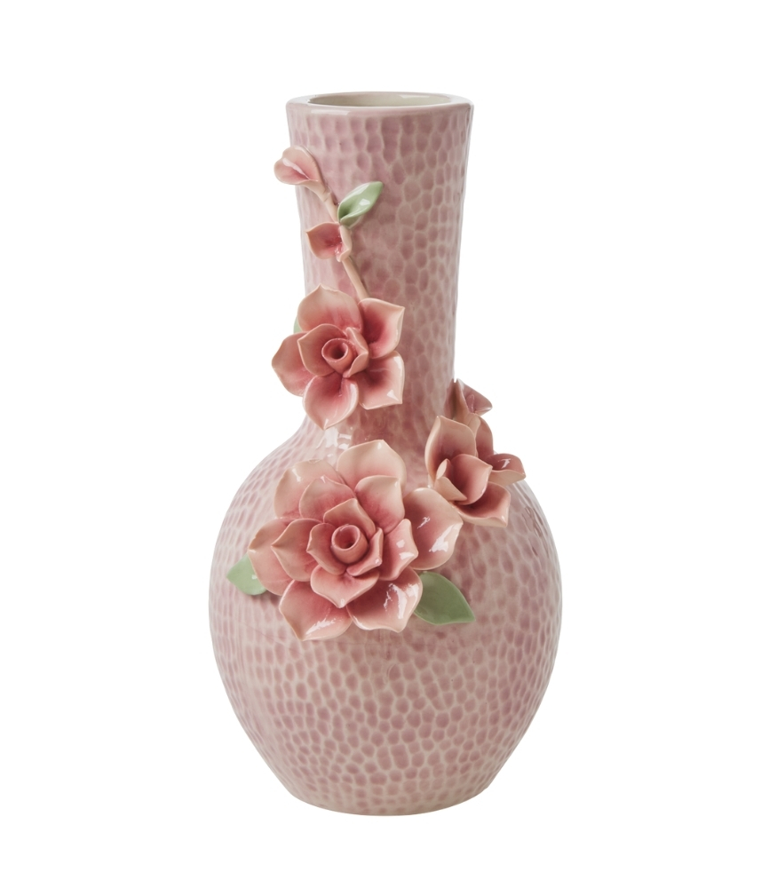 Rice Seramik Vazo (S) // Flower - Pink