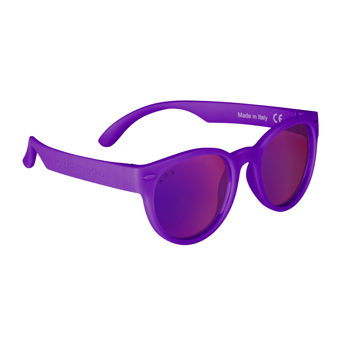 ro-sham-bo Round Çocuk Güneş Gözlüğü // Daphne Mor - Aynalı Mor Lens