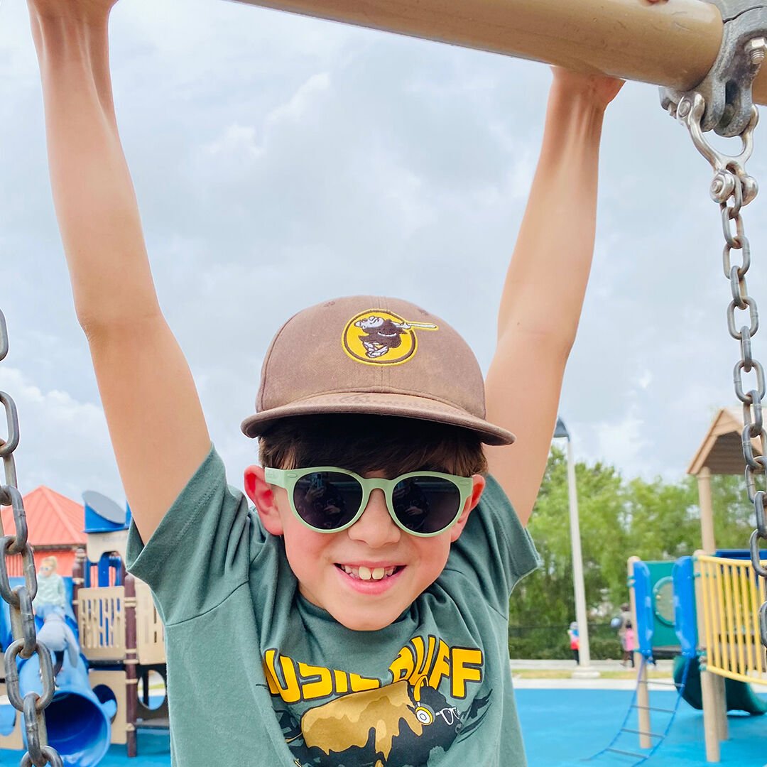 ro-sham-bo Round Çocuk Güneş Gözlüğü // Sage - Kahverengi Standart Lens