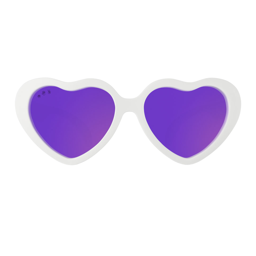 ro-sham-bo Heart &Ccedil;ocuk G&uuml;neş G&ouml;zl&uuml;ğ&uuml; // İce - Mor Lens