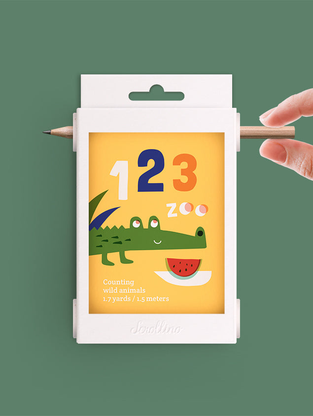 Scrollino Çevirmeli Aktivite Kitapçık // 123 Zoo