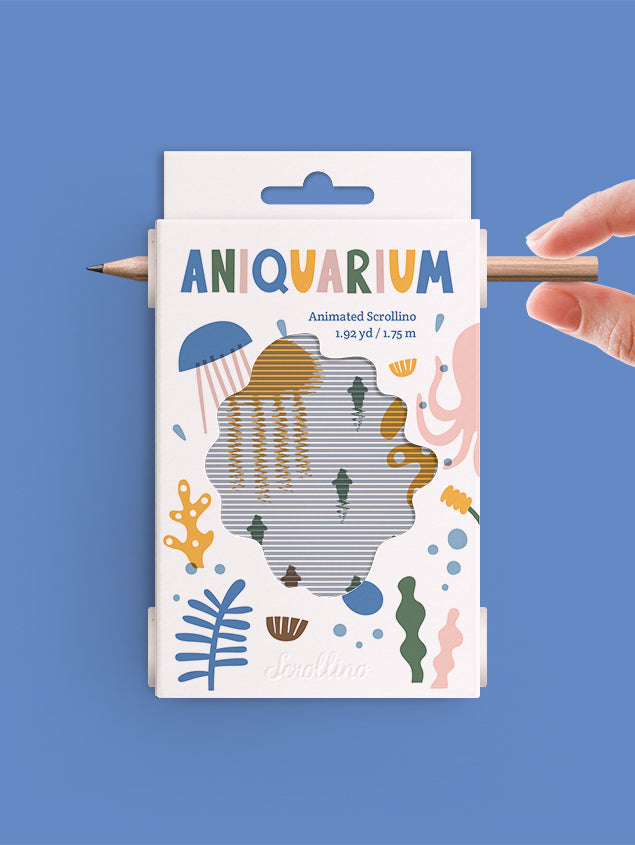 Scrollino Çevirmeli Aktivite Kitapçık // Aniquarium - Colored Edition