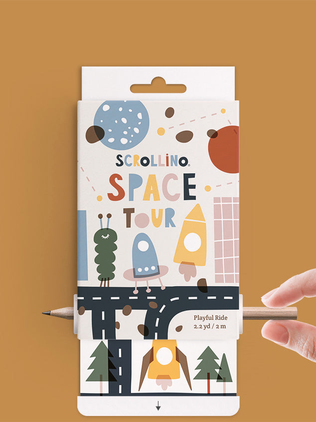 Scrollino Çevirmeli Aktivite Kitapçık // Space Tour