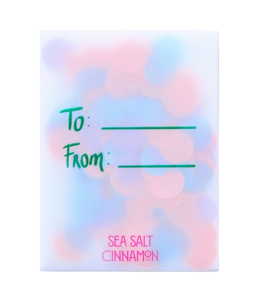 Sea Salt Cinnamon Konfetili Kart // To/From