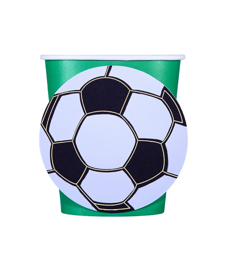 Sea Salt Cinnamon Parti Bardak (8 Adet) // Futbol - Yeşil