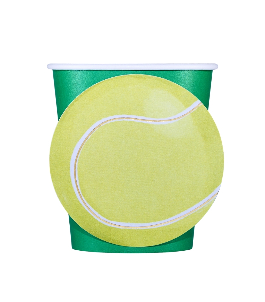 Sea Salt Cinnamon Parti Bardak (8 Adet) // Tenis - Yeşil