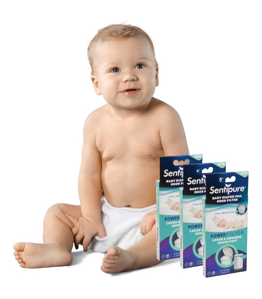 Sentipure Bebek Bezi Kokusu Giderici Filtre (3 Adet)