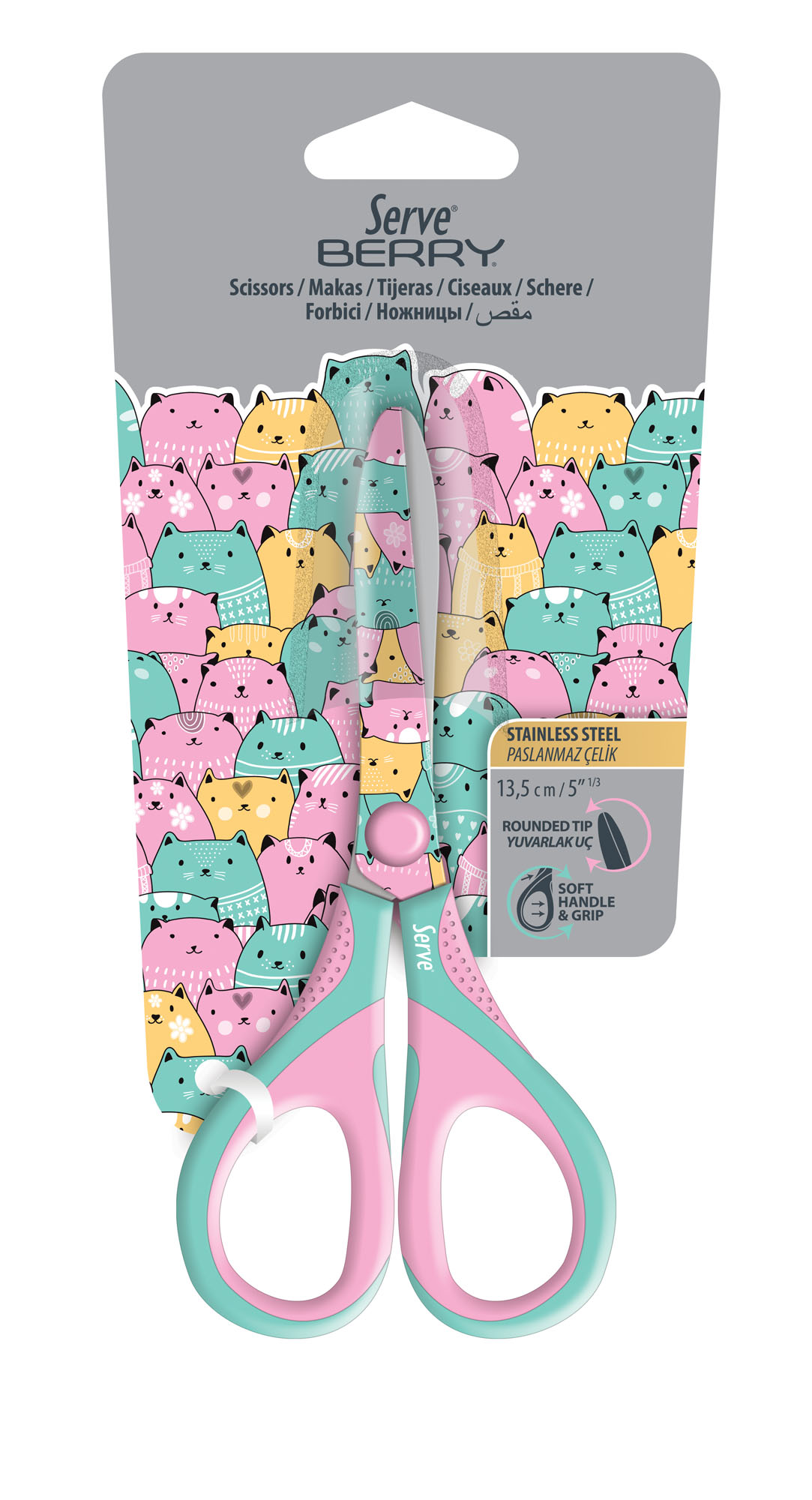 Serve Berry Pastel Kedili Makas // Mint