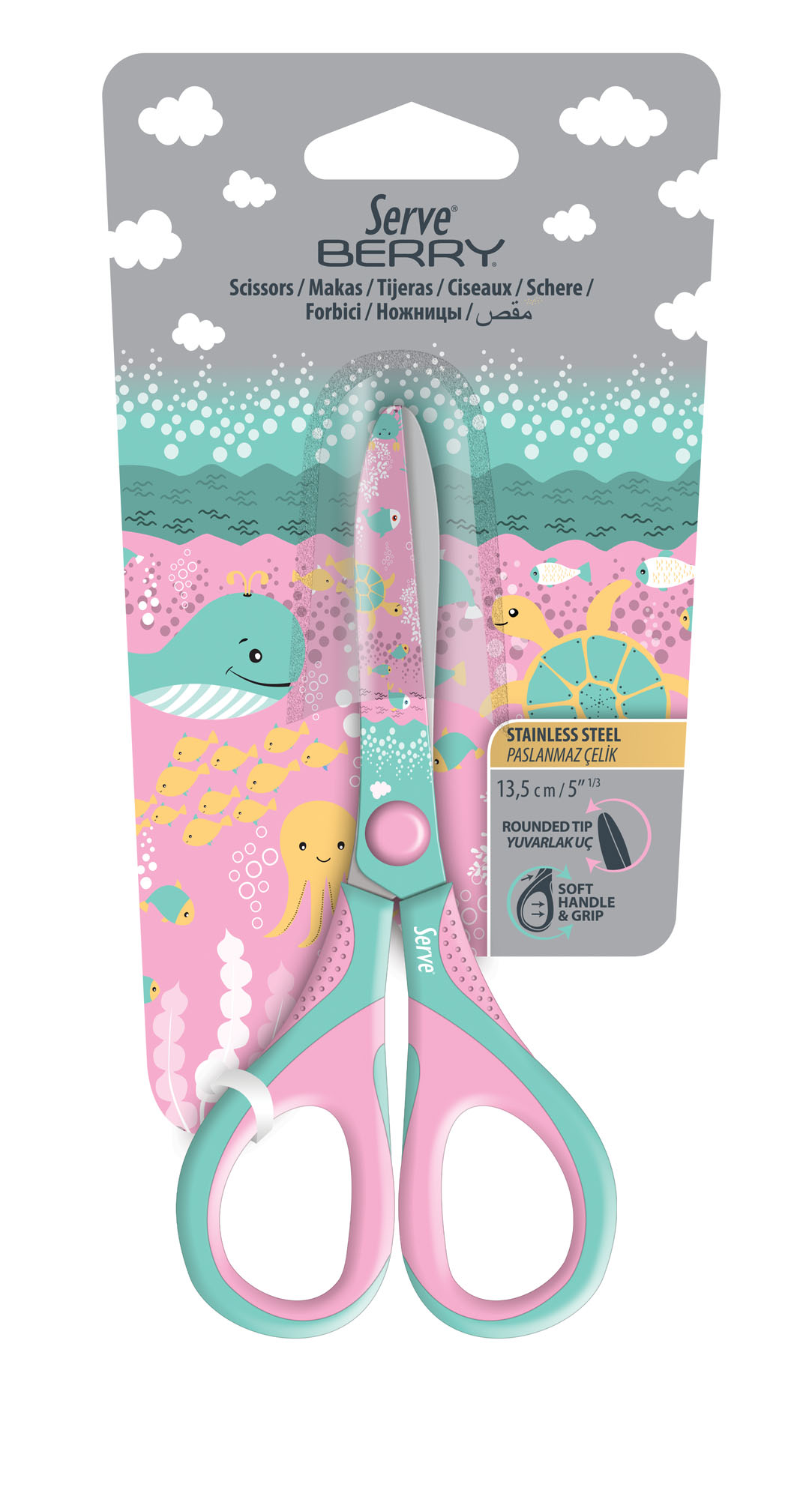 Serve Berry Pastel Su Altı Makas // Mint