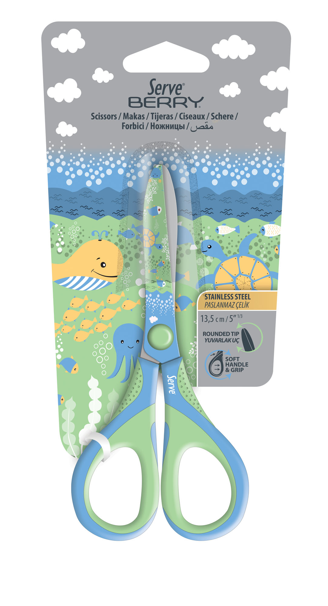 Serve Berry Pastel Su Altı Makas // Yeşil