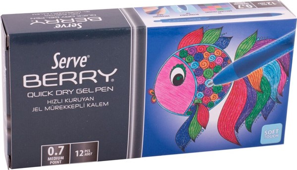 Serve Berry Jel Kalem (0..7 mm) // Koyu Mavi