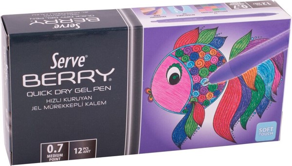 Serve Berry Jel Kalem (0.7 mm) // Menekşe