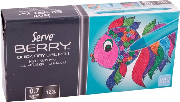 Serve Berry Jel Kalem (0.7 mm) // Turkuaz