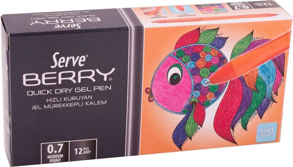 Serve Berry Jel Kalem (0.7 mm) // Turuncu